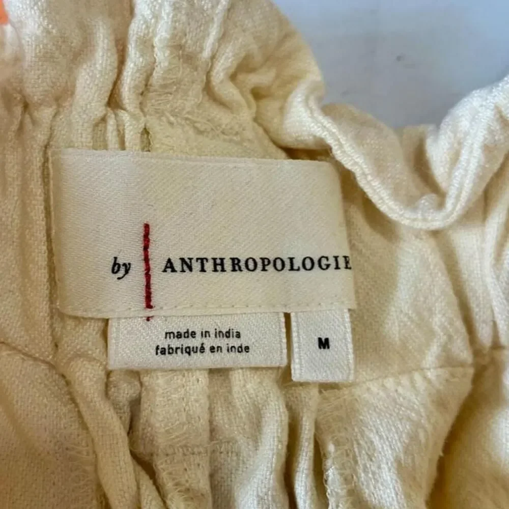 Anthropologie Women's Orange and Cream Shorts - Picture 7 of 8